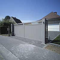 aluminium gesloten poort type Moderno - Elox International